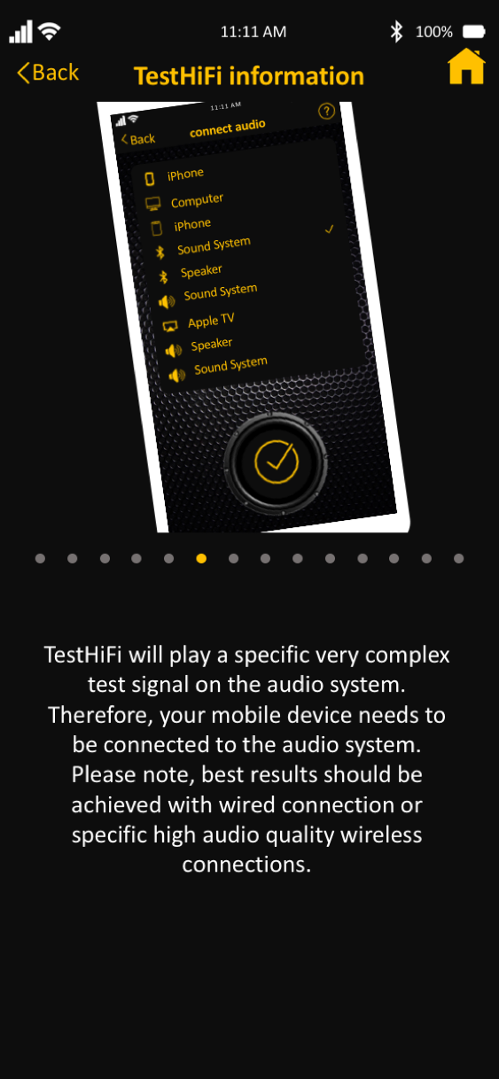 Testhifi App Tests The Hifi Sound Or Audio Capability Of A Musik System 